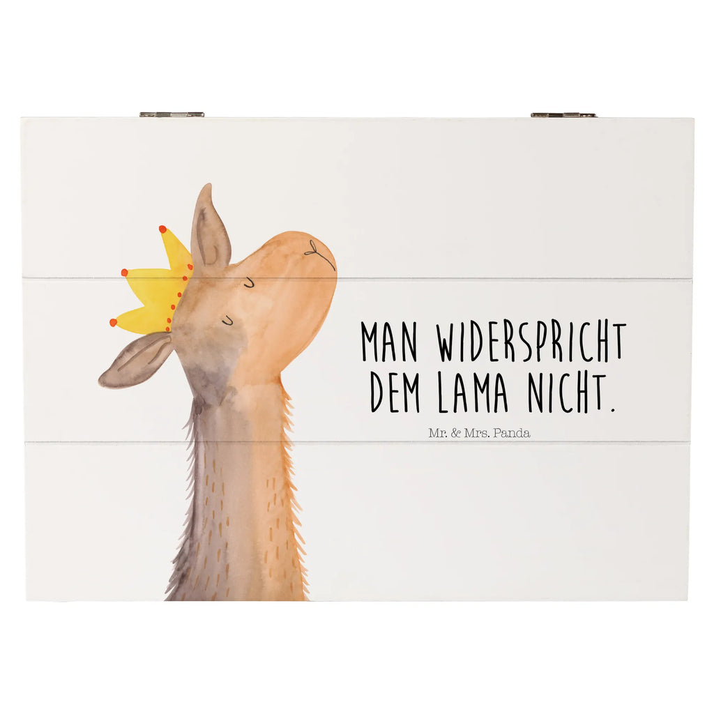 Holzkiste Lamakopf König Aufbewahrungsbox, Truhe, Dekokiste, Geschenkbox, Geschenkdose, Schatzkiste, Holzkiste, XXL, Erinnerungsbox, Kiste, Erinnerungskiste, Schatulle, Lama, Alpaka, Abi, Chef, Königin, Papa, Abitur, König, Vorgesetzter, Mama, Büro Kollege, Lamas, Kollegin, Freundin