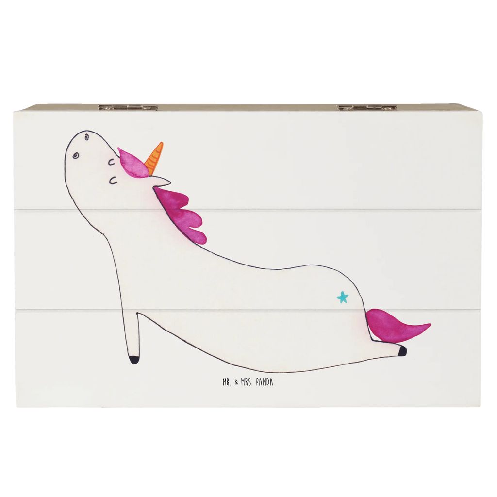 Skrzynia drewniana jednorożec joga Geschenkbox, Geschenkdose, Schatulle, XXL, Erinnerungskiste, Erinnerungsbox, Kiste, Truhe, Schatzkiste, Dekokiste, Aufbewahrungsbox, Holzkiste, Einhorn, Einhörner, Einhorn Deko, Unicorn, Achtsamkeit, Joga, süß, Namaste, Entspannung, Yogamatte, witzig, Yoga, Sport, lustig