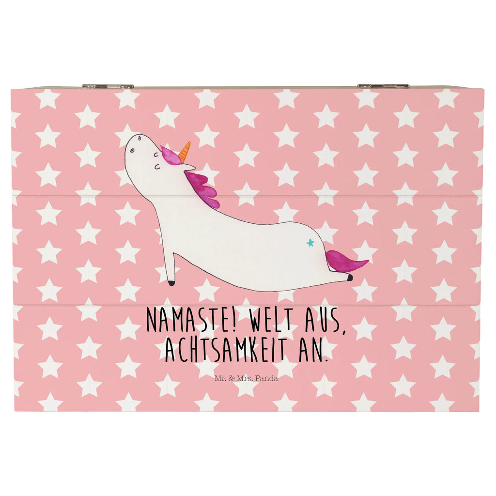 Skrzynia drewniana jednorożec joga Geschenkbox, Geschenkdose, Schatulle, XXL, Erinnerungskiste, Erinnerungsbox, Kiste, Truhe, Schatzkiste, Dekokiste, Aufbewahrungsbox, Holzkiste, Einhorn, Einhörner, Einhorn Deko, Unicorn, Achtsamkeit, Joga, süß, Namaste, Entspannung, Yogamatte, witzig, Yoga, Sport, lustig