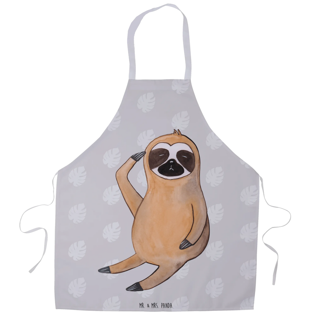 Apron sloth Bird apron, baking, cooking apron, baking apron, Cooking, grill apron, kitchen apron, Sloth, sloth, trend animal, favourite animal, lazy, early bird, the early bird, morning grumbler, early riser