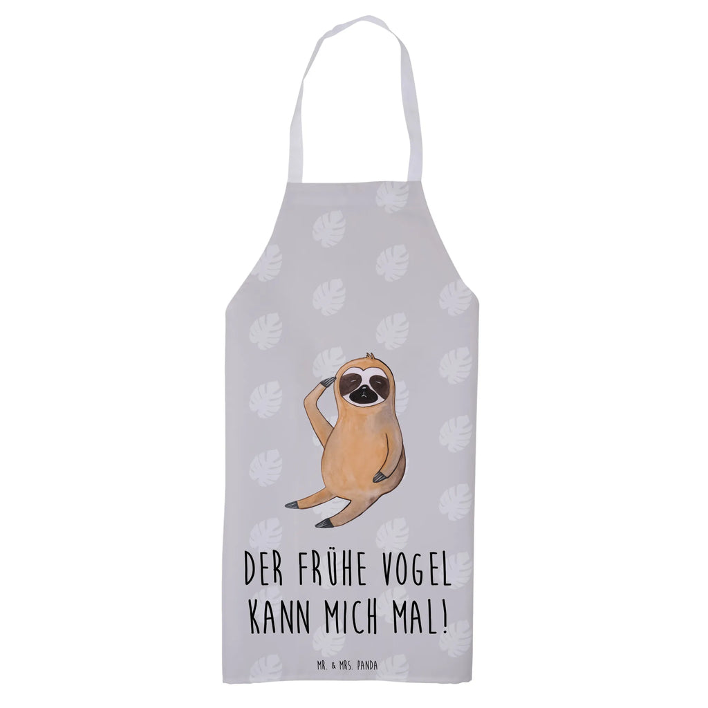 Apron sloth Bird apron, baking, cooking apron, baking apron, Cooking, grill apron, kitchen apron, Sloth, sloth, trend animal, favourite animal, lazy, early bird, the early bird, morning grumbler, early riser