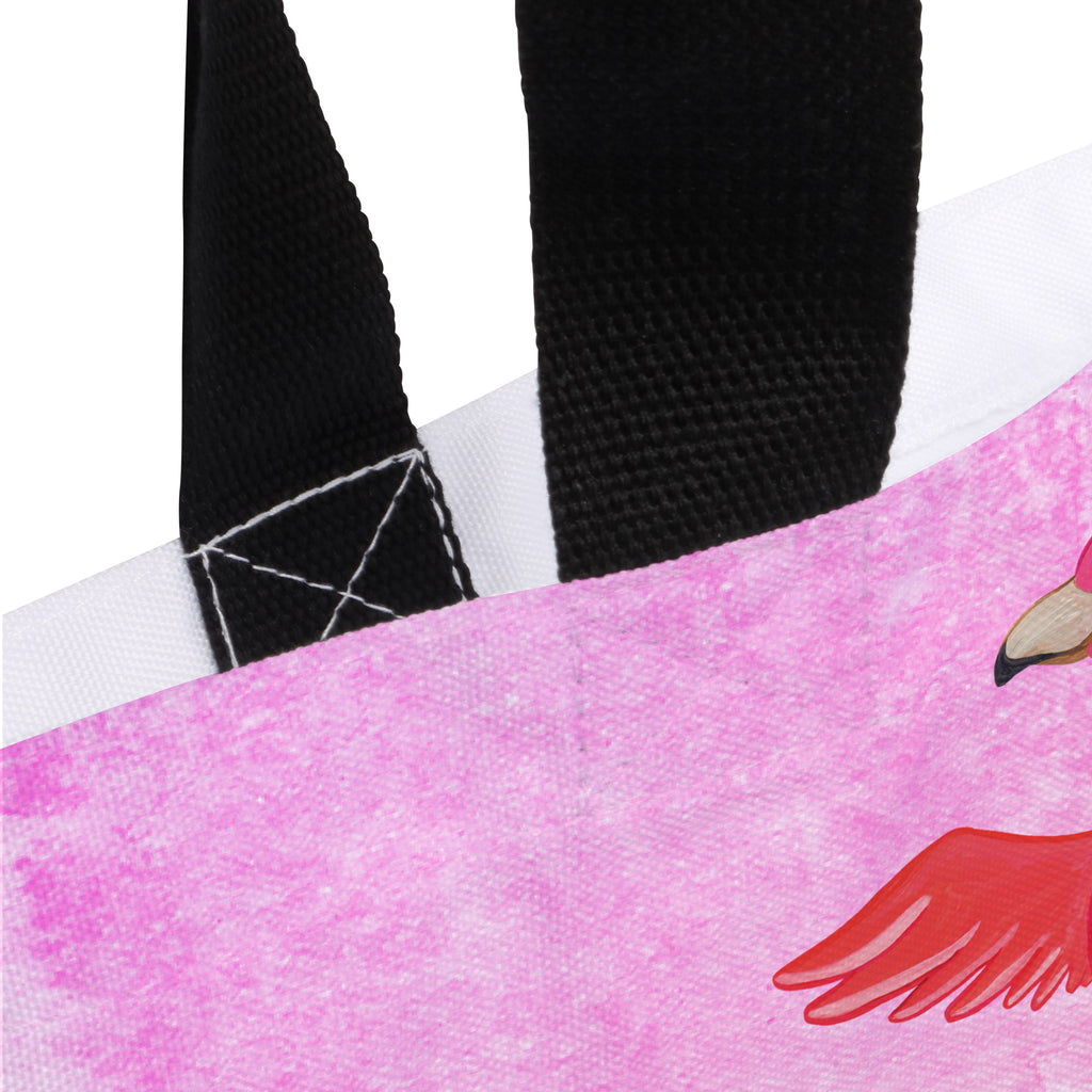 Shopper Flamingo Yoga Beutel, Einkaufstasche, Tasche, Strandtasche, Einkaufsbeutel, Shopper, Schultasche, Freizeittasche, Tragebeutel, Schulbeutel, Alltagstasche, Flamingo, Vogel, Yoga, Namaste, Achtsamkeit, Yoga-Übung, Entspannung, Ärger, Aufregen, Tiefenentspannung