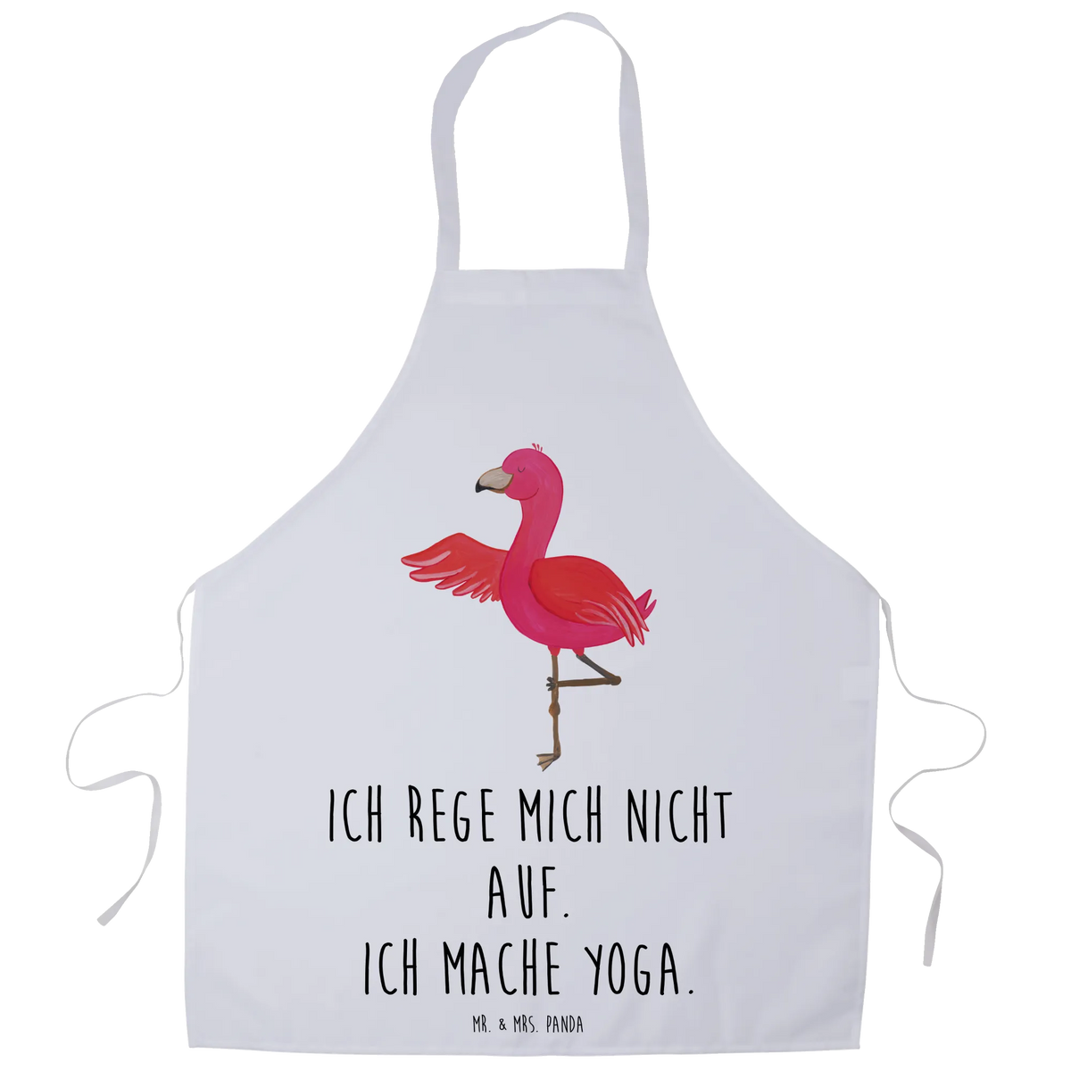 Apron flamingo yoga children, gifts, gift idea, funny sayings, pink bird, bird of paradise, red, flamingo decoration, gift pink, adults, flamingo fans, vacation, unusual gifts in pink, pink gifts, girls gifts, small gifts, Caribbean feeling, mindfulness, relaxation, agitation, anger, deep relaxation, bird, yoga exercise