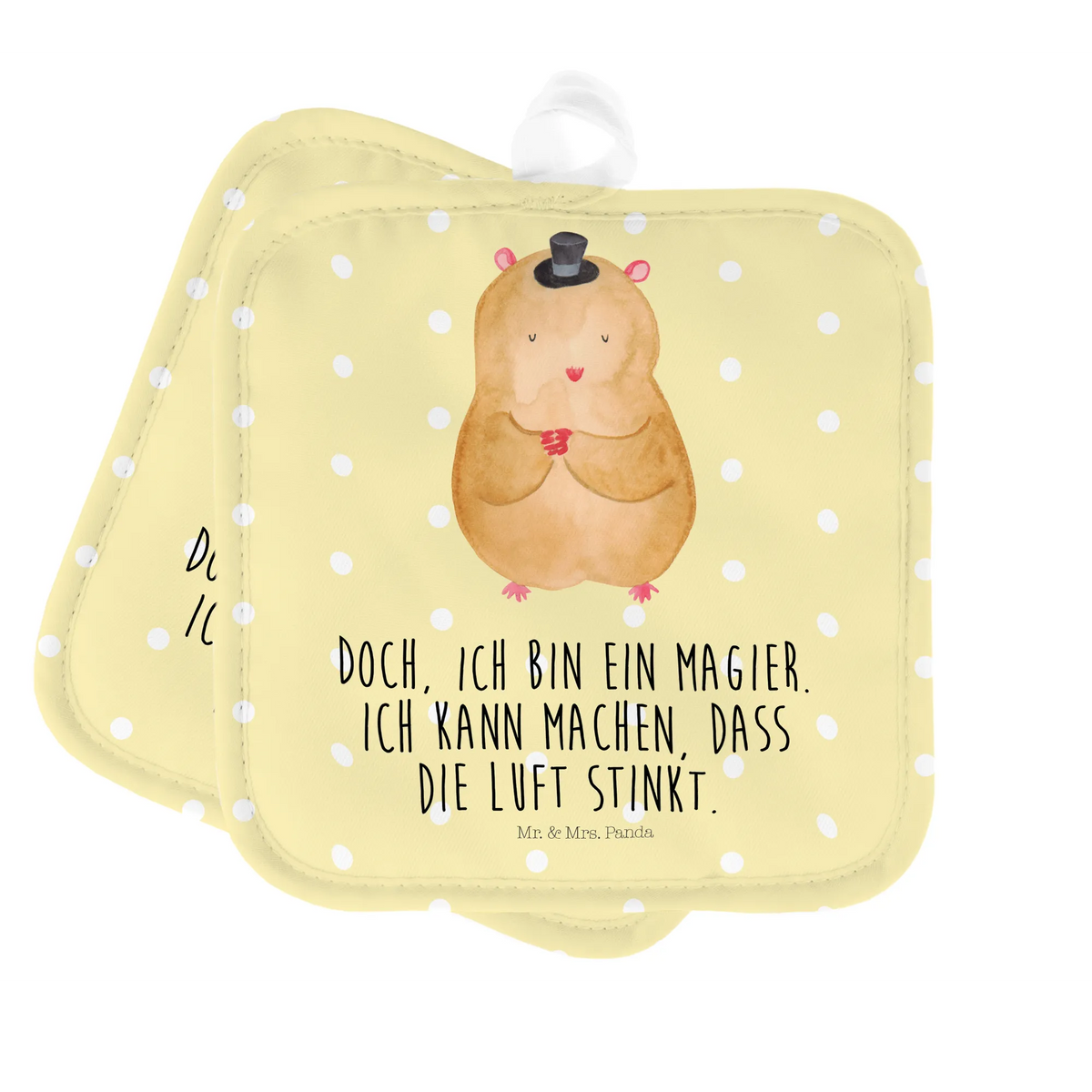 Pot holder hamster cap card, gift ideas, gifts, small animals, cute, cute animal motives, hand drawn, funny sayings, good mood, special gifts, animal lover, dwarf hamster, hat, magician, top hat, wizard
