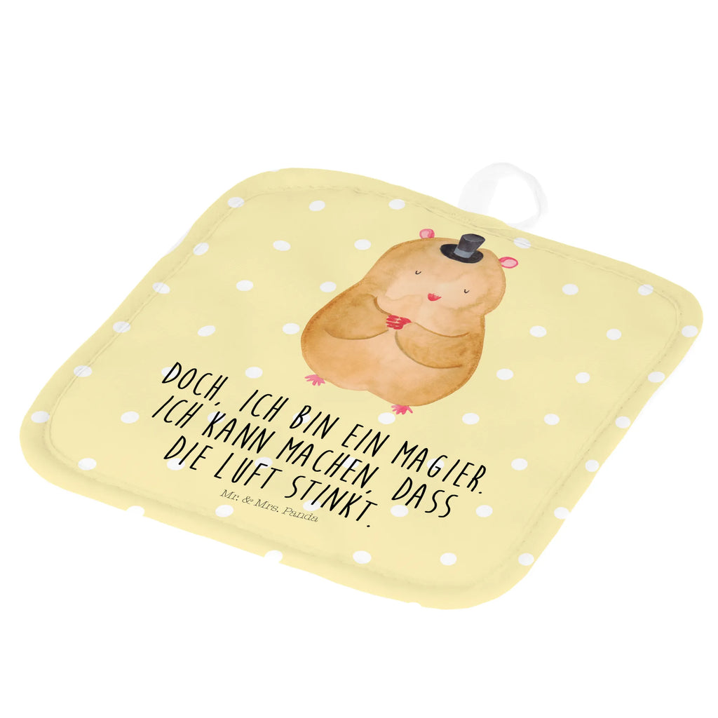 2er Set Topflappen  Hamster Hut Topfuntersetzer, Topflappenset, Topflappen 2er Set, Topflappen Set, Topfhandschuhe, Topflappen, topfhalter, 2er Set Topflappen, Lustige Sprüche, Tiere, Tiermotive, Gute Laune, Magier, Zylinder, Hut, Zwerghamster, Zauberer, Hamster