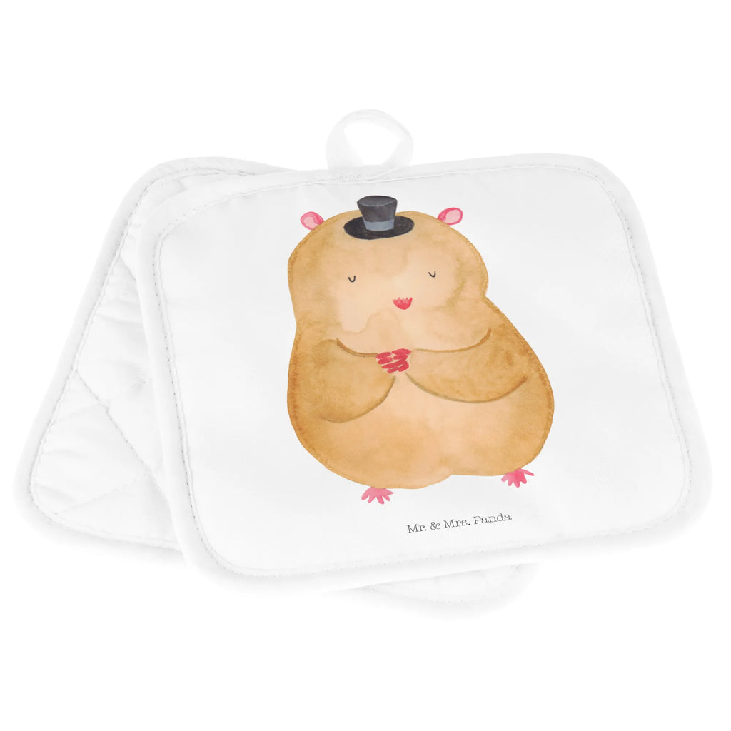 2er Set Topflappen  Hamster Hut Topfuntersetzer, Topflappenset, Topflappen 2er Set, Topflappen Set, Topfhandschuhe, Topflappen, topfhalter, 2er Set Topflappen, Lustige Sprüche, Tiere, Tiermotive, Gute Laune, Magier, Zylinder, Hut, Zwerghamster, Zauberer, Hamster