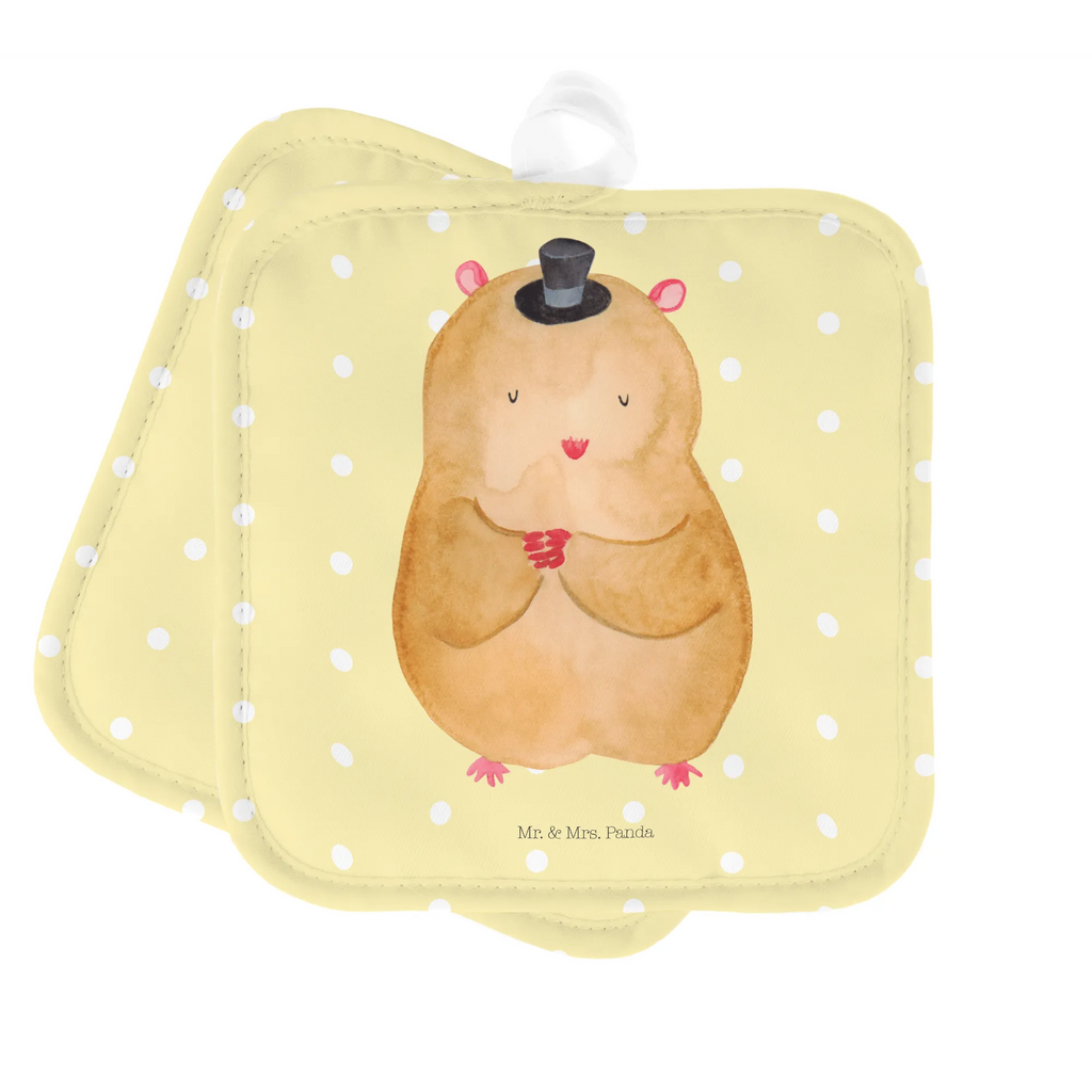 2er Set Topflappen  Hamster Hut Topfuntersetzer, Topflappenset, Topflappen 2er Set, Topflappen Set, Topfhandschuhe, Topflappen, topfhalter, 2er Set Topflappen, Lustige Sprüche, Tiere, Tiermotive, Gute Laune, Magier, Zylinder, Hut, Zwerghamster, Zauberer, Hamster