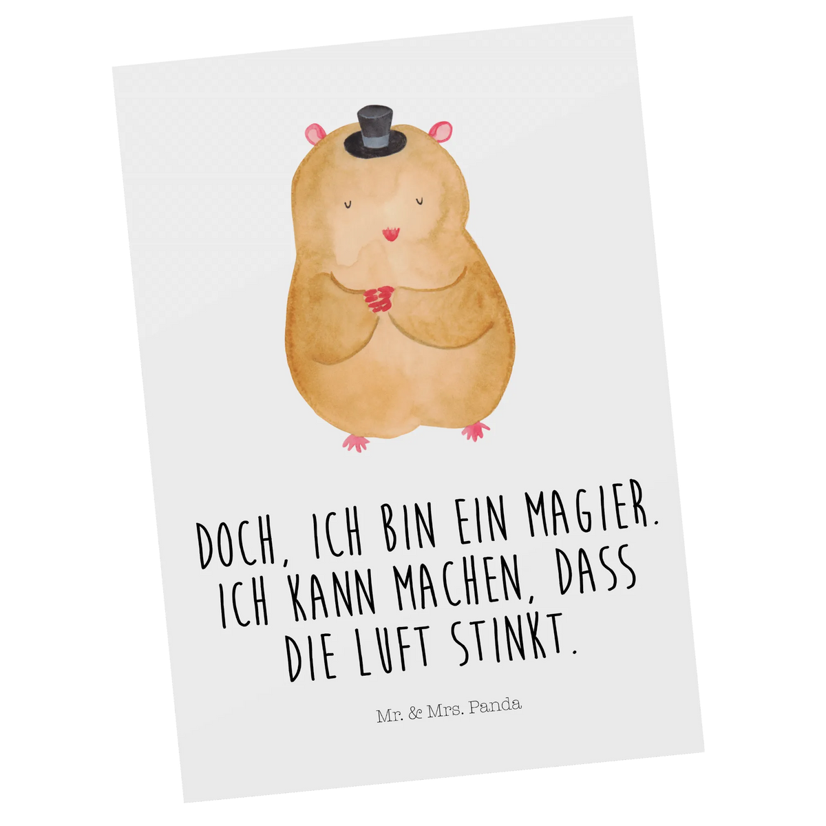 Postkarte Hamster Hut Fotokarte, Ansichtskarten, Postkarte, Kunstkarten, Motivkarte, einzelkarte, bildkarte, Postkarten, spruchkarte, Grußkarte, Ansichtskarte, kunstkarte, Designkarte, Tiere, Tiermotive, Gute Laune, Lustige Sprüche, Hut, Hamster, Zwerghamster, Magier, Zylinder, Zauberer