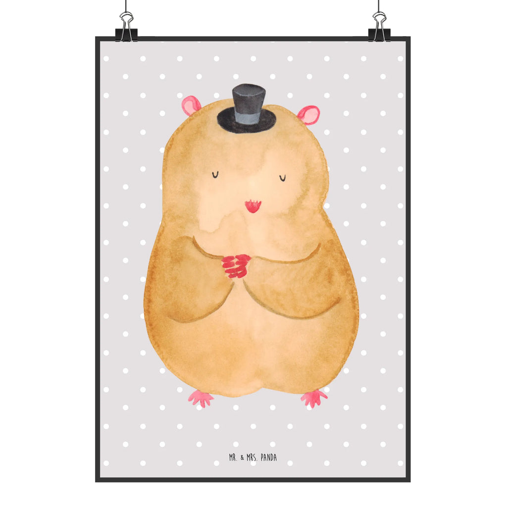 Poster hamster cap Plakat, Bild für Wand, grafikposter, Mr. & Mrs. Panda Poster, Wanddeko Bild, kunst für die wand, Posterdruck, Poster, Wandposter, Wandbild, wanddeko, Deko Bild, kunstdruck poster, Kunstdruck, Designposter, kunstposter, drucke, wandkunst, Wandschmuck, Bild, wanddruck, Wanddekoration, Gute Laune, Tiermotive, Tiere, Lustige Sprüche, Hut, Magier, Zauberer, Zylinder, Hamster, Zwerghamster