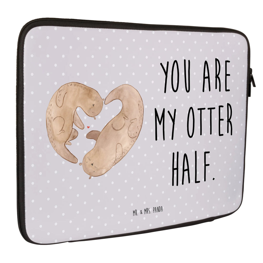 Notebook Tasche Otter Herz Notebook Tasche, Laptop, Computertasche, Tasche, Notebook-Tasche, Notebook-Reisehülle, Notebook Schutz, Otter, Fischotter, Seeotter, Liebe, Herz, Liebesbeweis, Liebesgeschenk, Bessere Hälfte, Love you, Jahrestag, Hochzeitstag, Verlobung, gemeinsames Leben