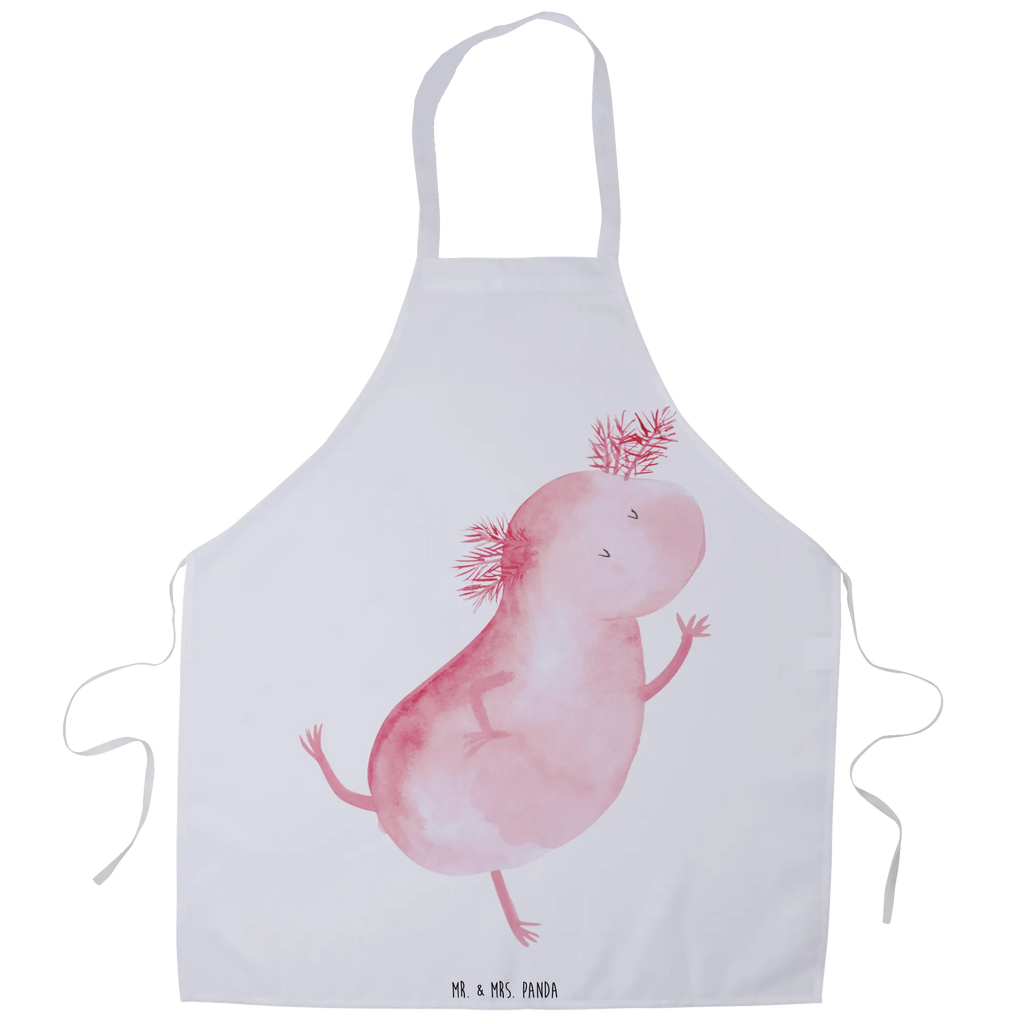 Apron axolotl Dance kitchen apron, baking apron, grill apron, baking, cooking apron, Cooking, apron, Axolotl, Axelotl, marine animals, Mexican walking fish, salamander, crazy, girlfriend, roof damage, best friend, amphibians, stars, axolot, tailfish