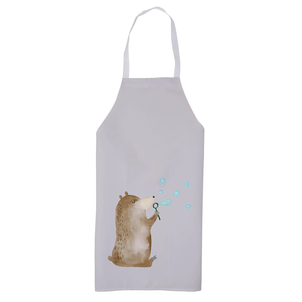 Apron bear soap bubbles kitchen apron, apron, baking, grill apron, baking apron, cooking apron, Cooking, bear, teddy, teddy bear, cuddly toy, Soap Bubbles Bear Funny Being Happy Sad Happy