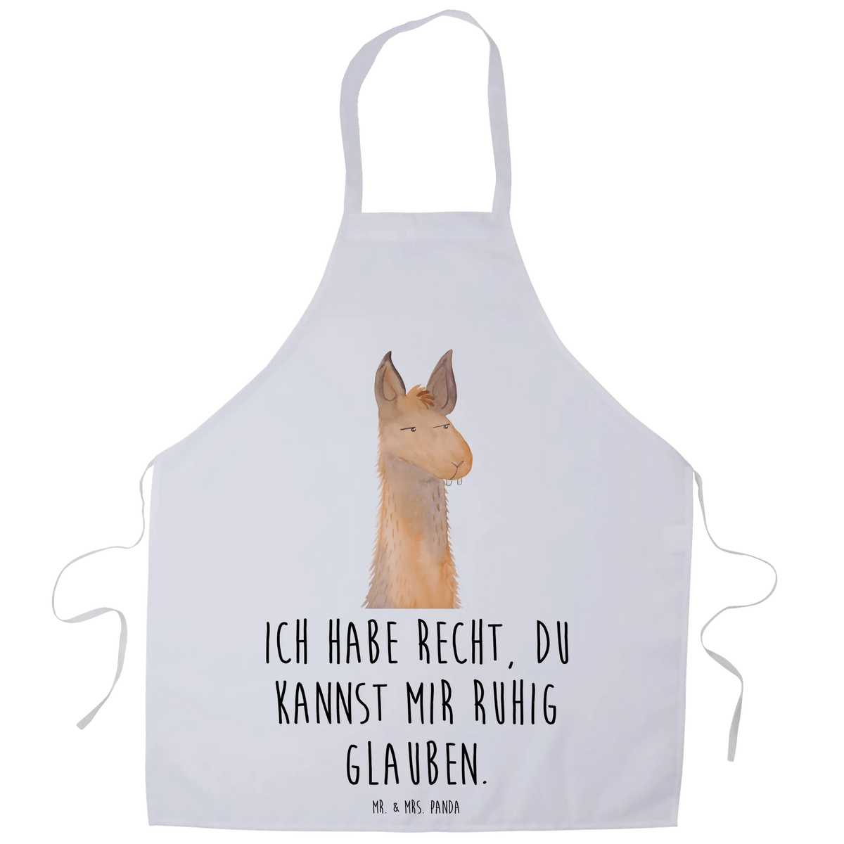 Apron llama head Annoyed Llama, alpaca, trendy animal, girlfriend, office life, best friend, apprentice, being annoyed, being right