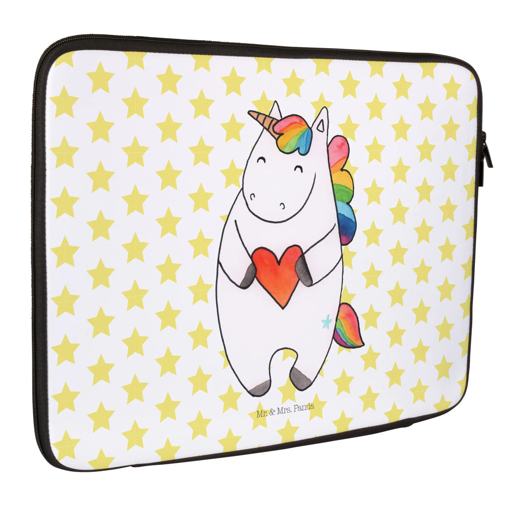 Notebook Tasche Einhorn Herz Notebook Tasche, Laptop, Computertasche, Tasche, Notebook-Tasche, Notebook-Reisehülle, Notebook Schutz, Einhorn, Einhörner, Einhorn Deko, Pegasus, Unicorn, Herz, schlimm, böse, witzig, lustig, Freundin, anders, bunt