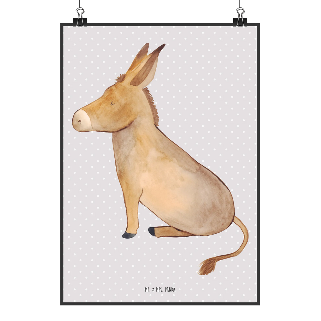 Plakat Osioł Wanddeko Bild, Raumdekoration, Kunstdruck, Designposter, Bild, Poster, Wandposter, Kinderposter, Küchenposter, Wanddeko, Posterdruck, Wanddekoration, Mr. & Mrs. Panda Poster, Handgemaltes Poster, Tiermotive, Gute Laune, lustige Sprüche, Tiere, Weisheit, positive gedanken, Ziel, Esel, Lebensziel, Lebensglück, Lebensmut, tapferkeit, Mut, zuversicht, erfolg
