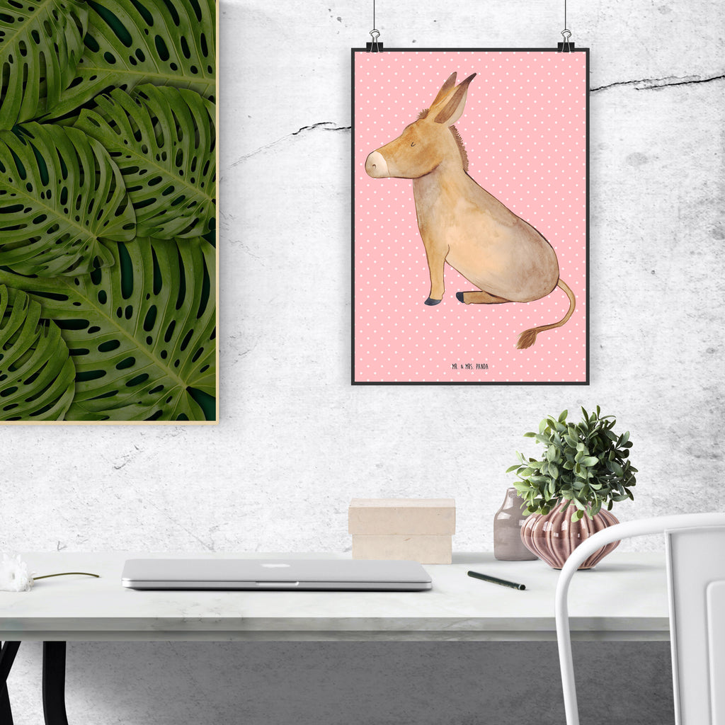 Plakat Osioł Wanddeko Bild, Raumdekoration, Kunstdruck, Designposter, Bild, Poster, Wandposter, Kinderposter, Küchenposter, Wanddeko, Posterdruck, Wanddekoration, Mr. & Mrs. Panda Poster, Handgemaltes Poster, Tiermotive, Gute Laune, lustige Sprüche, Tiere, Weisheit, positive gedanken, Ziel, Esel, Lebensziel, Lebensglück, Lebensmut, tapferkeit, Mut, zuversicht, erfolg