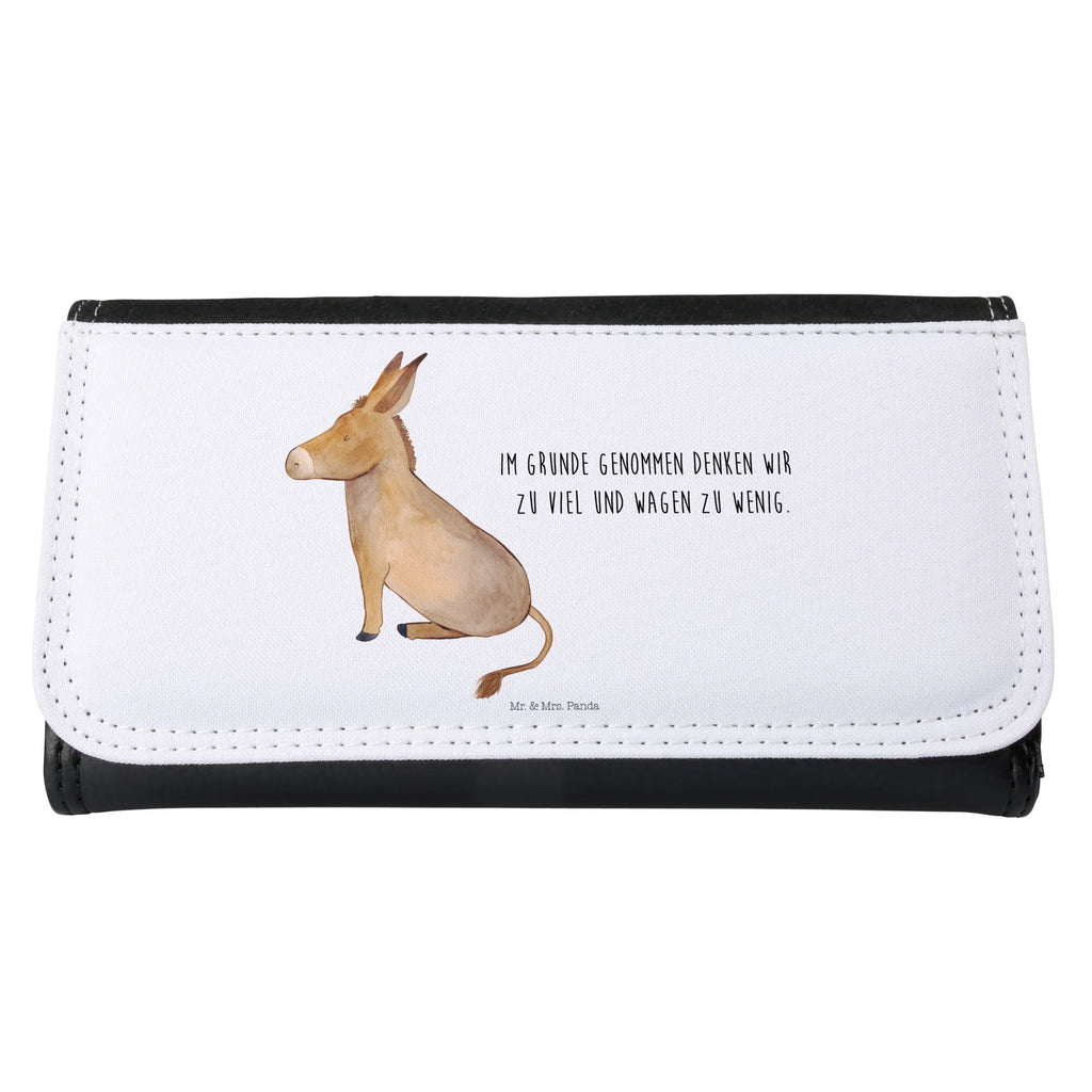 Ladies purse Donkey Wallet, Ladies, Purse, Large, XXL, Wallets, small animals, cute, funny, cute animal motives, hand drawn, small world, funny sayings, good mood, happy, gifts, gift ideas, special gifts, animal lover, card, wisdom, Donkey, aim in life, happiness in life, goal, courage to face life, courage