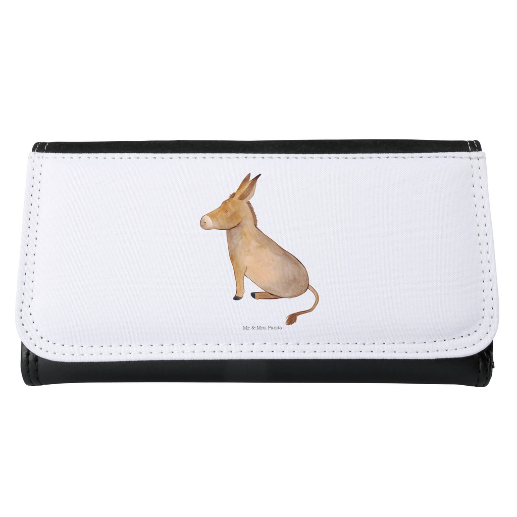 Ladies purse Donkey Wallet, Ladies, Purse, Large, XXL, Wallets, small animals, cute, funny, cute animal motives, hand drawn, small world, funny sayings, good mood, happy, gifts, gift ideas, special gifts, animal lover, card, wisdom, Donkey, aim in life, happiness in life, goal, courage to face life, courage