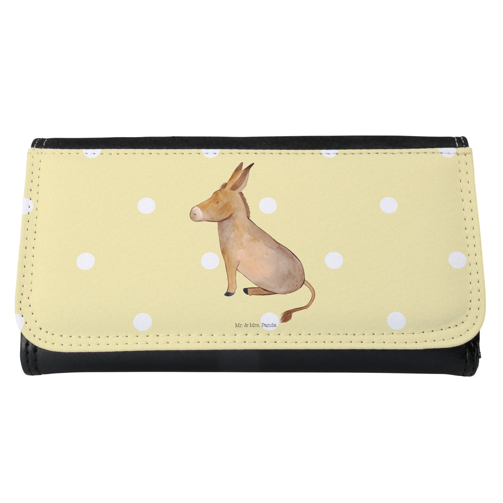 Ladies purse Donkey Wallet, Ladies, Purse, Large, XXL, Wallets, small animals, cute, funny, cute animal motives, hand drawn, small world, funny sayings, good mood, happy, gifts, gift ideas, special gifts, animal lover, card, wisdom, Donkey, aim in life, happiness in life, goal, courage to face life, courage