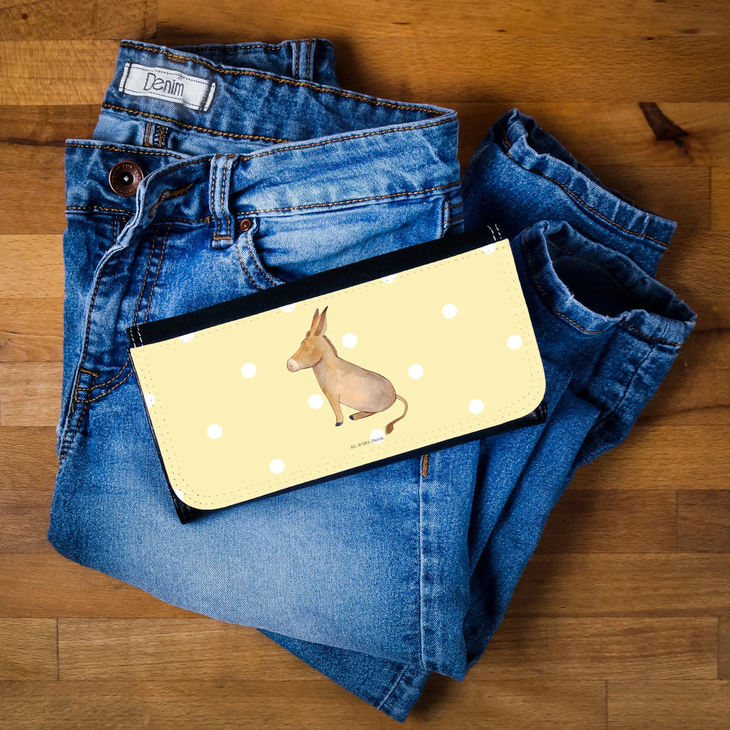 Ladies purse Donkey Wallet, Ladies, Purse, Large, XXL, Wallets, small animals, cute, funny, cute animal motives, hand drawn, small world, funny sayings, good mood, happy, gifts, gift ideas, special gifts, animal lover, card, wisdom, Donkey, aim in life, happiness in life, goal, courage to face life, courage