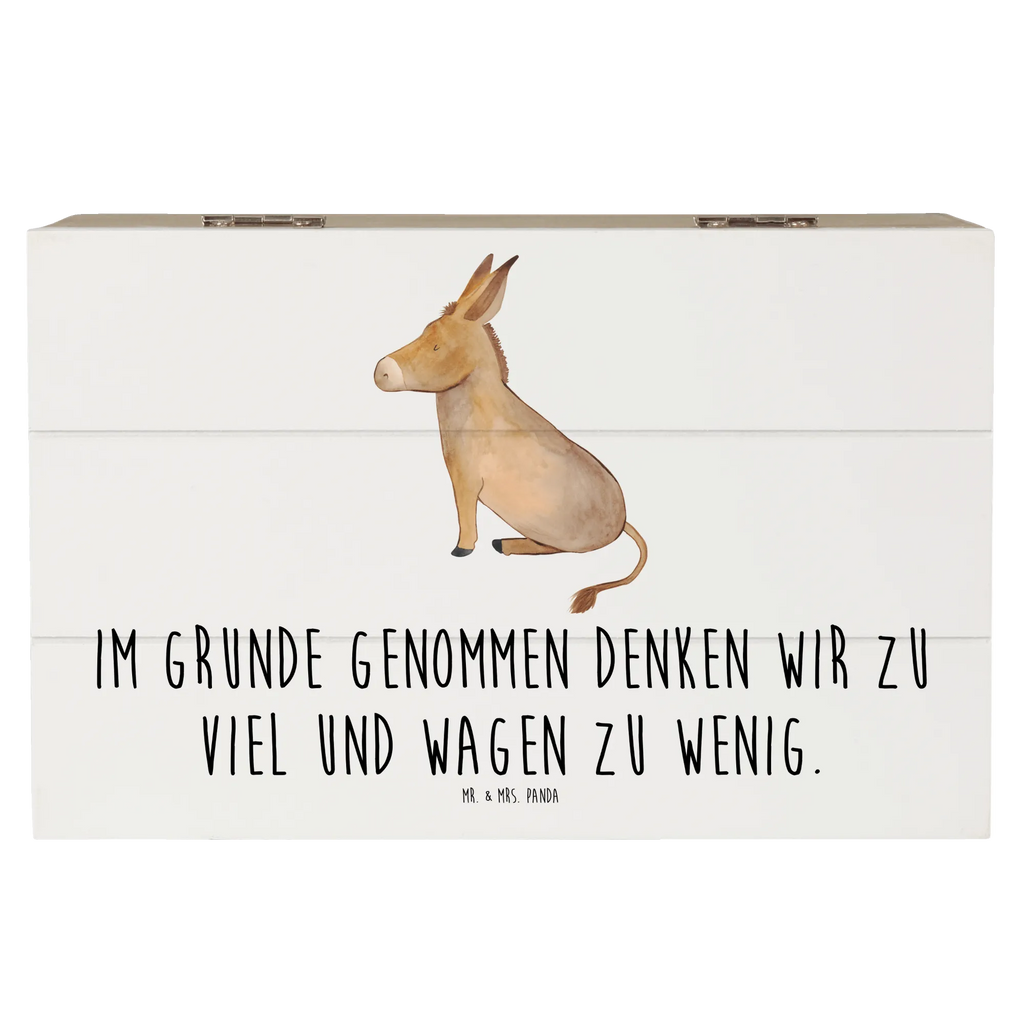Wooden chest Donkey Erinnerungsbox, XXL, Holzkiste, Erinnerungskiste, Schatzkiste, Aufbewahrungsbox, Geschenkdose, Kiste, Dekokiste, Schatulle, Truhe, Geschenkbox, Tiermotive, Gute Laune, lustige Sprüche, Tiere, tapferkeit, Esel, Mut, zuversicht, Lebensziel, Lebensglück, Weisheit, erfolg, Ziel, Lebensmut, positive gedanken