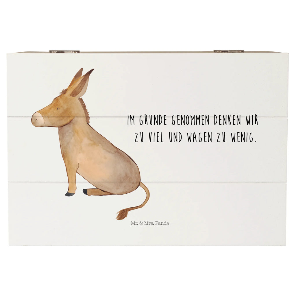 Wooden chest Donkey Erinnerungsbox, XXL, Holzkiste, Erinnerungskiste, Schatzkiste, Aufbewahrungsbox, Geschenkdose, Kiste, Dekokiste, Schatulle, Truhe, Geschenkbox, Tiermotive, Gute Laune, lustige Sprüche, Tiere, tapferkeit, Esel, Mut, zuversicht, Lebensziel, Lebensglück, Weisheit, erfolg, Ziel, Lebensmut, positive gedanken