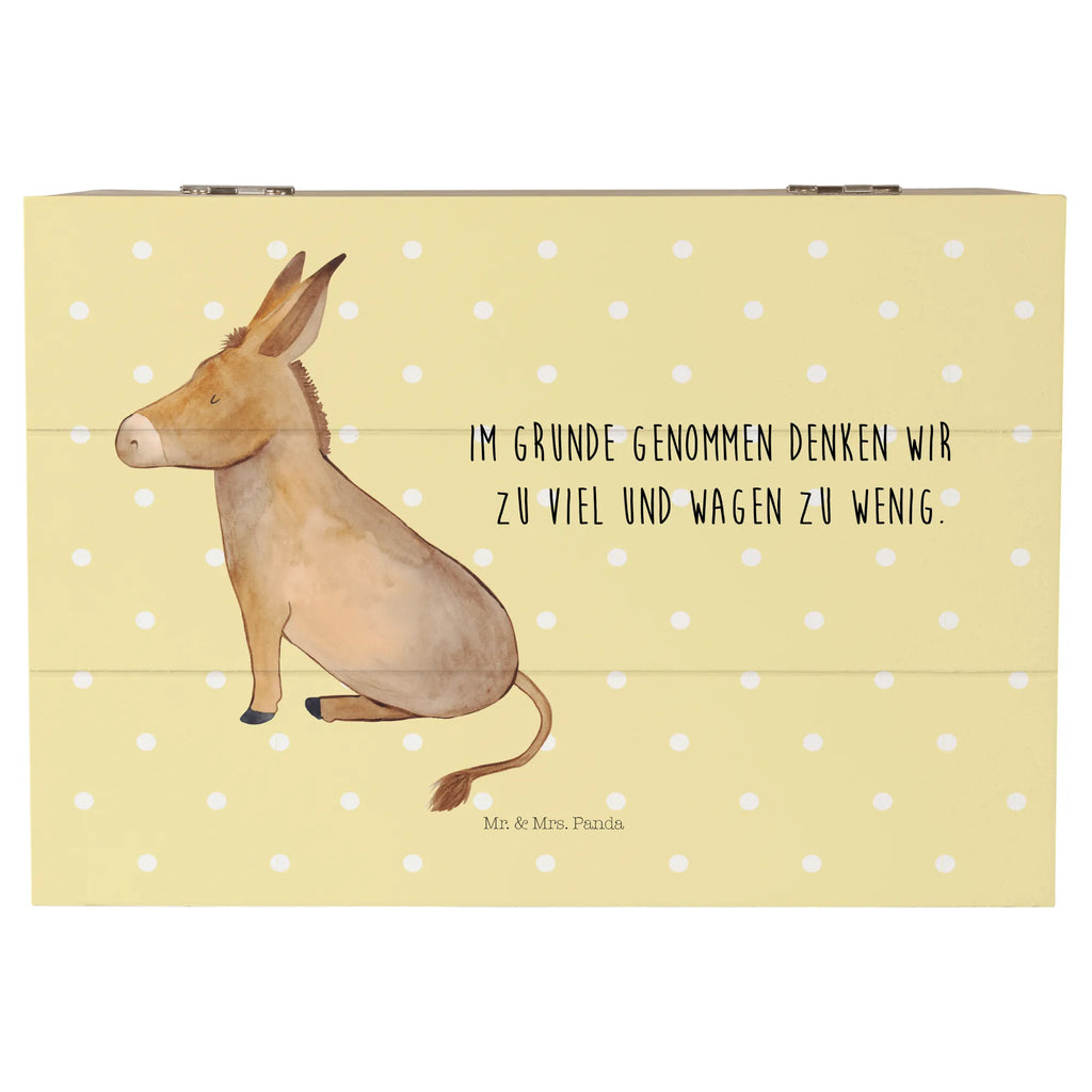 Wooden chest Donkey Erinnerungsbox, XXL, Holzkiste, Erinnerungskiste, Schatzkiste, Aufbewahrungsbox, Geschenkdose, Kiste, Dekokiste, Schatulle, Truhe, Geschenkbox, Tiermotive, Gute Laune, lustige Sprüche, Tiere, tapferkeit, Esel, Mut, zuversicht, Lebensziel, Lebensglück, Weisheit, erfolg, Ziel, Lebensmut, positive gedanken