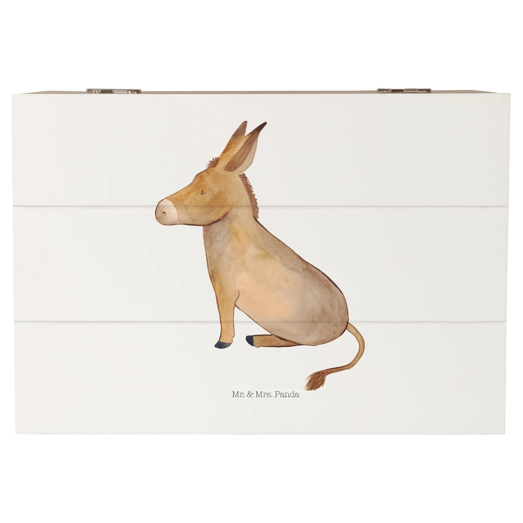 Wooden chest Donkey Erinnerungsbox, XXL, Holzkiste, Erinnerungskiste, Schatzkiste, Aufbewahrungsbox, Geschenkdose, Kiste, Dekokiste, Schatulle, Truhe, Geschenkbox, Tiermotive, Gute Laune, lustige Sprüche, Tiere, tapferkeit, Esel, Mut, zuversicht, Lebensziel, Lebensglück, Weisheit, erfolg, Ziel, Lebensmut, positive gedanken
