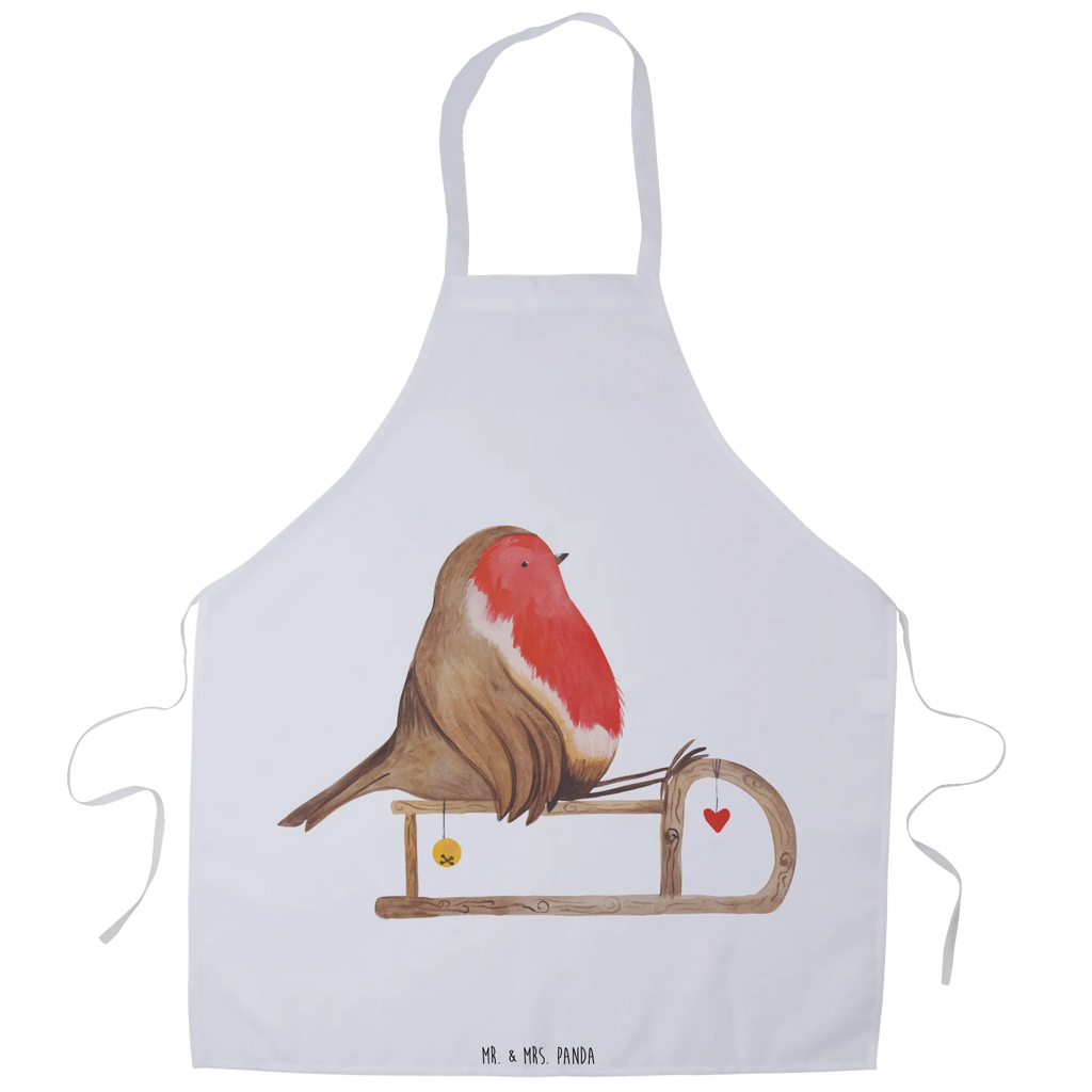 Fartuch kuchenny rudzik sanki Zima, Boże Narodzenie, dekoracje świąteczne, Mikołaj, Adwent, Wigilia, zimowy motyw