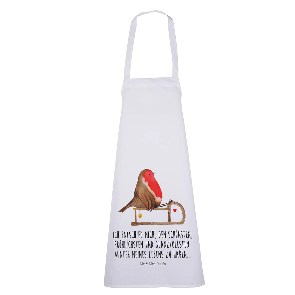 Fartuch kuchenny rudzik sanki Zima, Boże Narodzenie, dekoracje świąteczne, Mikołaj, Adwent, Wigilia, zimowy motyw