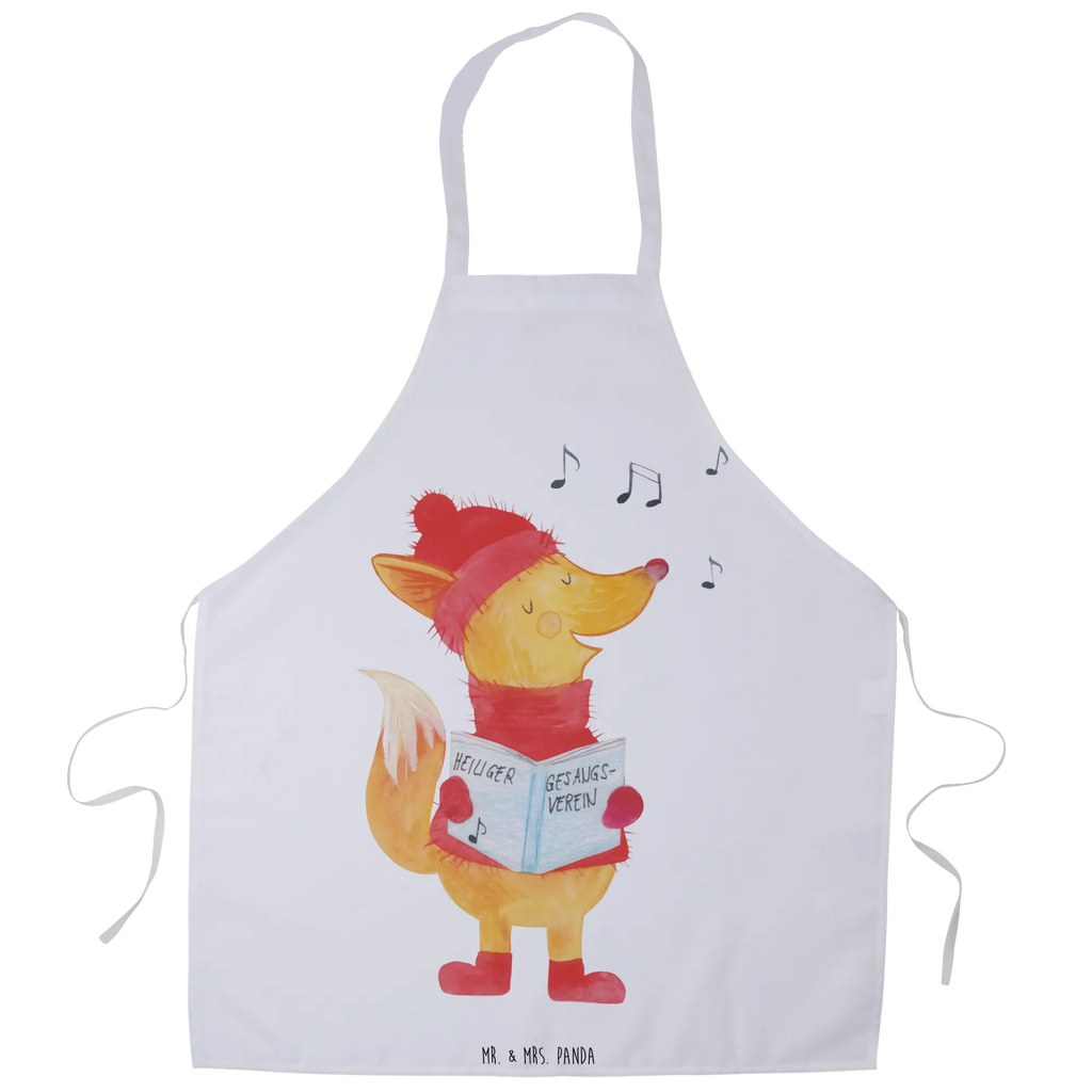 Apron Fox Singer baking, apron, baking apron, Cooking, cooking apron, kitchen apron, grill apron, Winter, Christmas, Christmas time, snow
