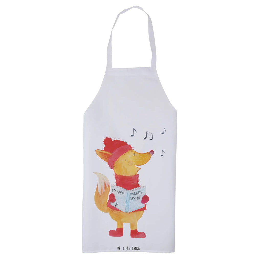 Apron Fox Singer baking, apron, baking apron, Cooking, cooking apron, kitchen apron, grill apron, Winter, Christmas, Christmas time, snow