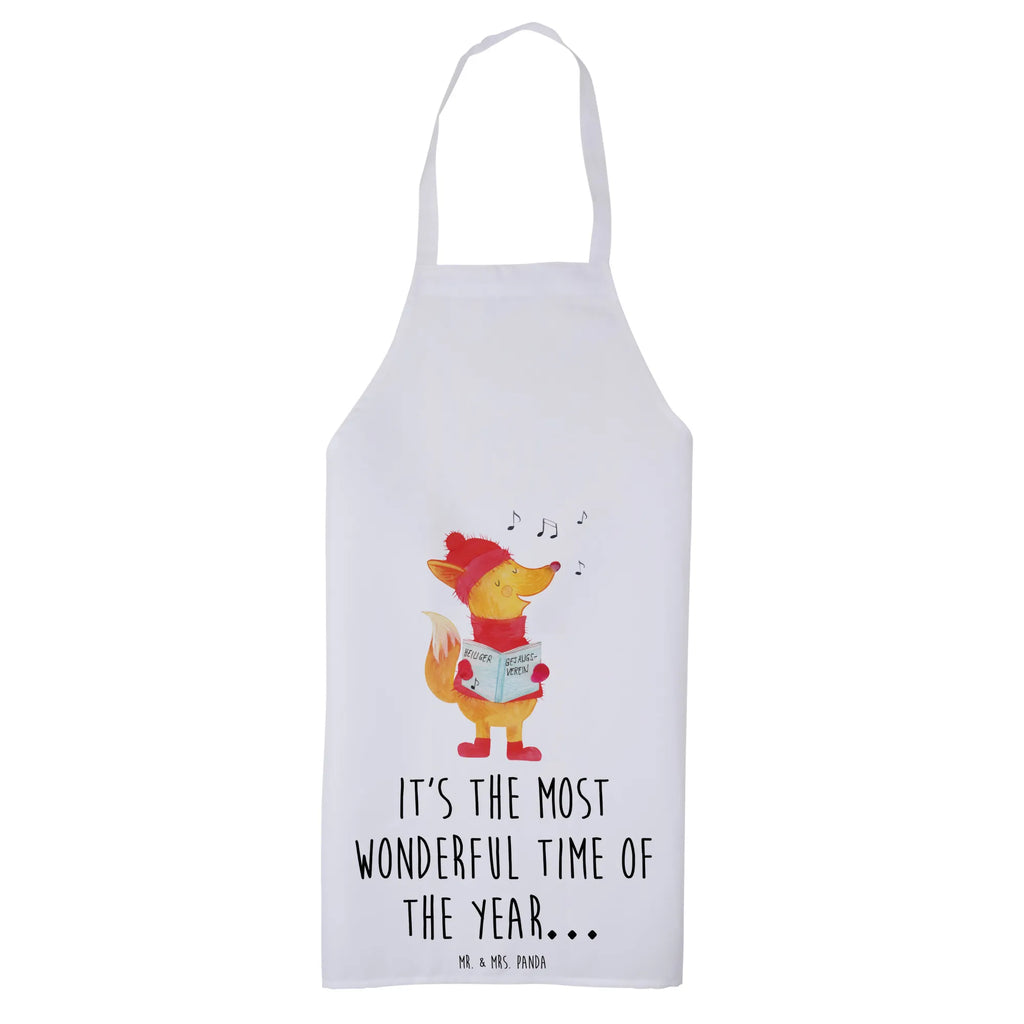 Apron Fox Singer baking, apron, baking apron, Cooking, cooking apron, kitchen apron, grill apron, Winter, Christmas, Christmas time, snow