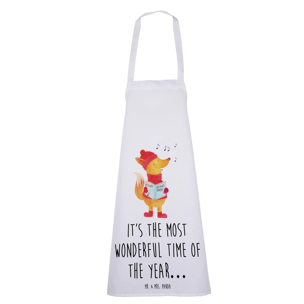 Apron Fox Singer baking, apron, baking apron, Cooking, cooking apron, kitchen apron, grill apron, Winter, Christmas, Christmas time, snow