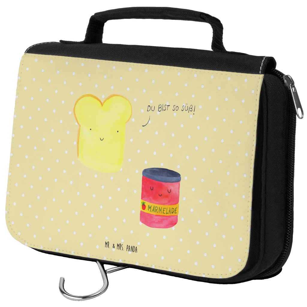 Kulturbeutel Toast Marmelade Schminkbeutel, Kulturtasche, Reisebeutel, Kulturbeutel Waschbar, Necessaire, badtasche, Waschtasche, beautycase, Kosmetiktasche, hygienebeutel, Schminktasche, Toilettentasche, Waschbeutel, hygienetasche, Kulturbeutel, Lustige Sprüche, Tiere, Tiermotive, Gute Laune, Frühstück Einladung, Süße Postkarte, Dreamteam, Marmelade, Toastbrot, Brot, Toast, Küche Spruch, Süß, Küche Deko