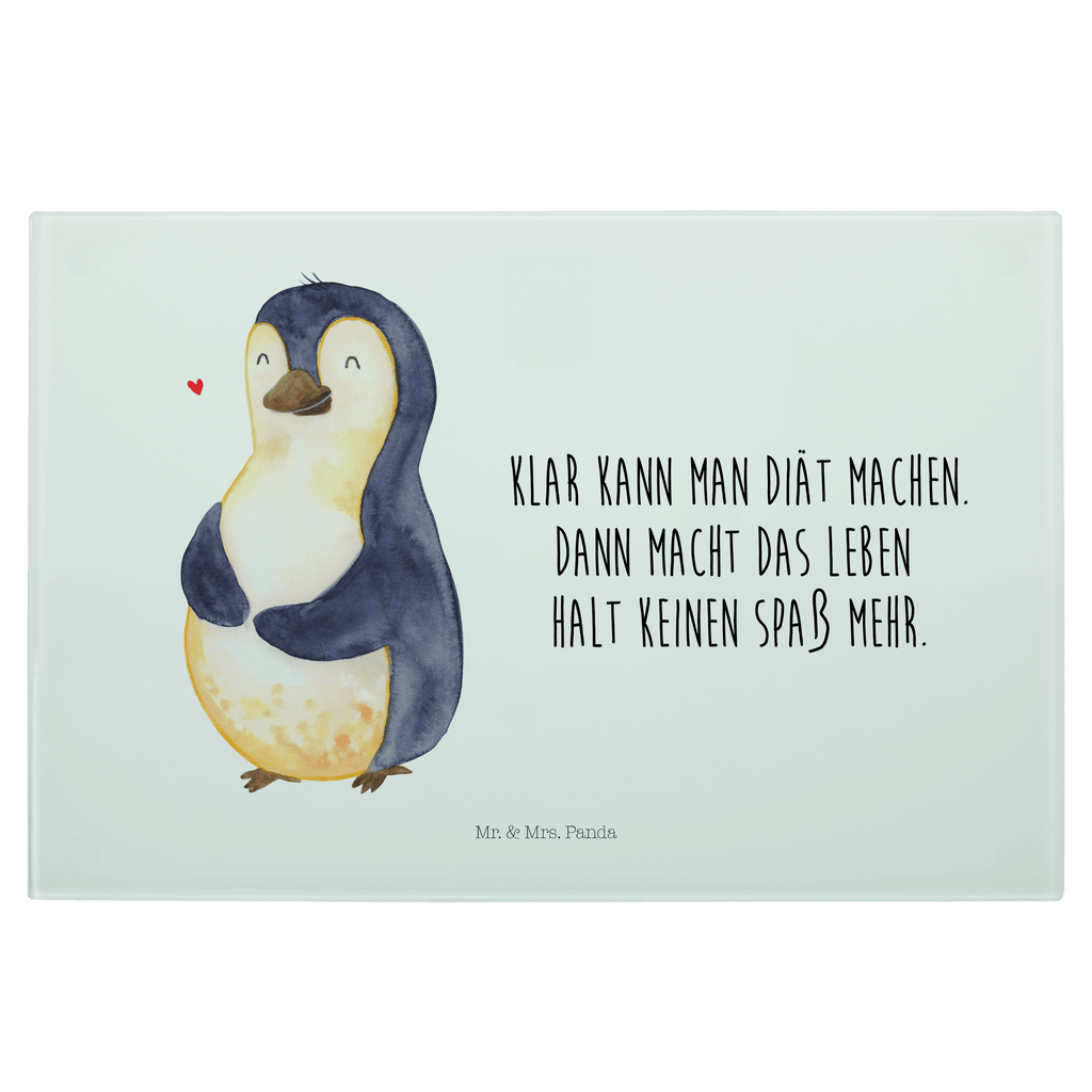Glasschneidebrett Pinguin Diät Glasschneidebrett, Schneidebrett, Pinguin, Pinguine, Diät, Abnehmen, Abspecken, Gewicht, Motivation, Selbstliebe, Körperliebe, Selbstrespekt