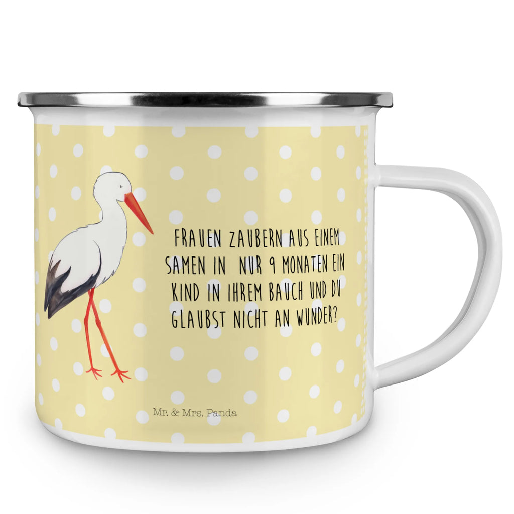 Enamel camping mug Stork Trinkbecher, reisetasse, blechbecher, Pott, metallbecher, wanderbecher, Emailletasse, Tasse, Teetasse, Becher, Campingtasse, emaillebecher, Tasse Emaille, Emaille Tasse, Campingbecher, Kaffeebecher, Metalltasse, Kaffeetasse, becher emaille, Reisebecher, wandertasse, Teebecher, Blechtasse, Emaille Becher, Tiere, Tiermotive, Gute Laune, Lustige Sprüche, Babybauch, Baby, Mütter, Mutter, Schwangerschaft, Storch, Mutter Werden, Störche, Schwanger, Geburt