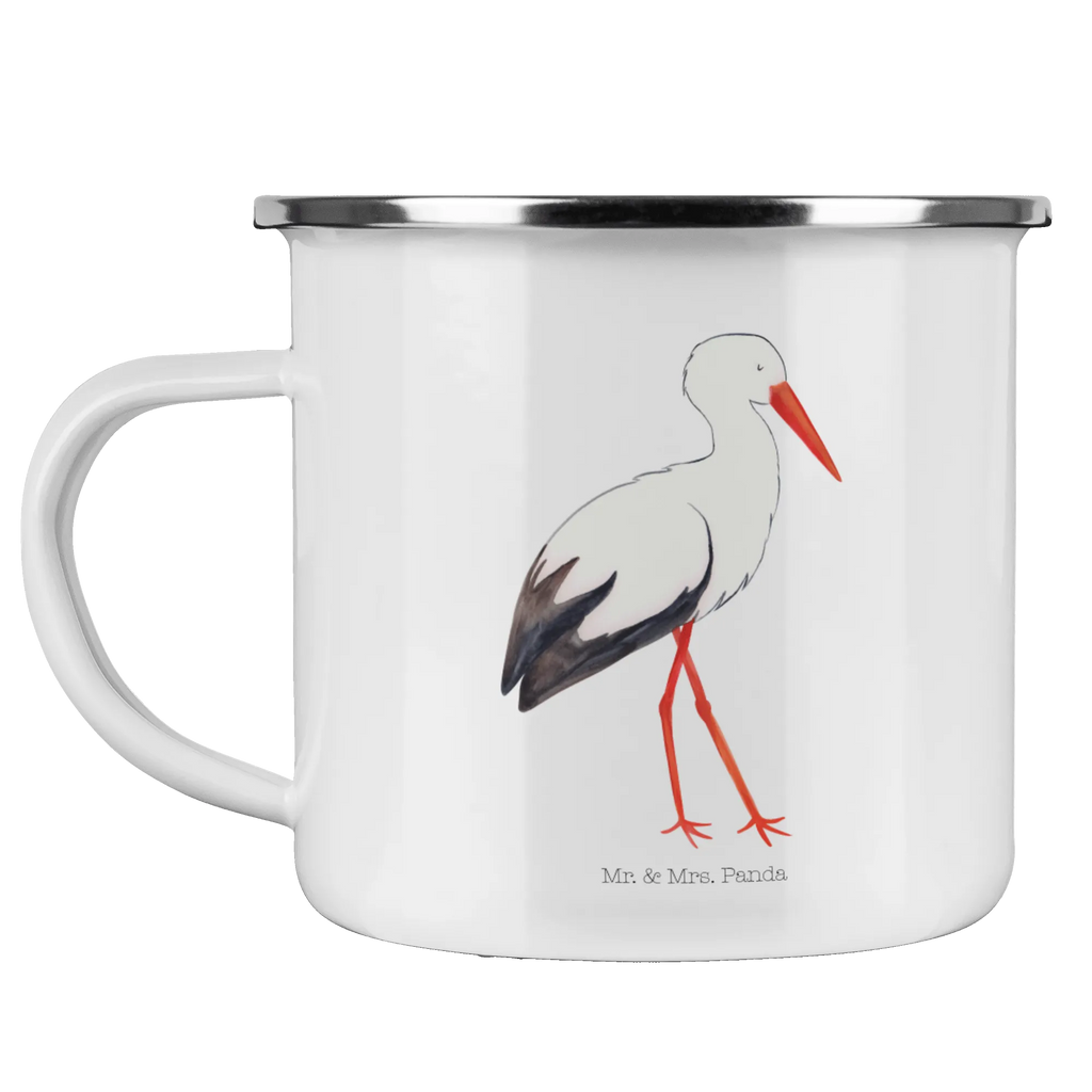 Enamel camping mug Stork Trinkbecher, reisetasse, blechbecher, Pott, metallbecher, wanderbecher, Emailletasse, Tasse, Teetasse, Becher, Campingtasse, emaillebecher, Tasse Emaille, Emaille Tasse, Campingbecher, Kaffeebecher, Metalltasse, Kaffeetasse, becher emaille, Reisebecher, wandertasse, Teebecher, Blechtasse, Emaille Becher, Tiere, Tiermotive, Gute Laune, Lustige Sprüche, Babybauch, Baby, Mütter, Mutter, Schwangerschaft, Storch, Mutter Werden, Störche, Schwanger, Geburt