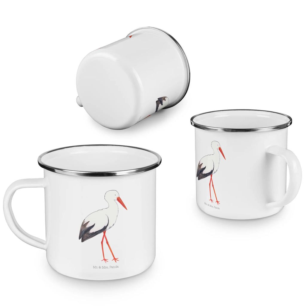 Enamel camping mug Stork Trinkbecher, reisetasse, blechbecher, Pott, metallbecher, wanderbecher, Emailletasse, Tasse, Teetasse, Becher, Campingtasse, emaillebecher, Tasse Emaille, Emaille Tasse, Campingbecher, Kaffeebecher, Metalltasse, Kaffeetasse, becher emaille, Reisebecher, wandertasse, Teebecher, Blechtasse, Emaille Becher, Tiere, Tiermotive, Gute Laune, Lustige Sprüche, Babybauch, Baby, Mütter, Mutter, Schwangerschaft, Storch, Mutter Werden, Störche, Schwanger, Geburt