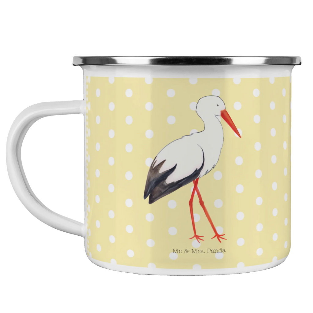 Enamel camping mug Stork Trinkbecher, reisetasse, blechbecher, Pott, metallbecher, wanderbecher, Emailletasse, Tasse, Teetasse, Becher, Campingtasse, emaillebecher, Tasse Emaille, Emaille Tasse, Campingbecher, Kaffeebecher, Metalltasse, Kaffeetasse, becher emaille, Reisebecher, wandertasse, Teebecher, Blechtasse, Emaille Becher, Tiere, Tiermotive, Gute Laune, Lustige Sprüche, Babybauch, Baby, Mütter, Mutter, Schwangerschaft, Storch, Mutter Werden, Störche, Schwanger, Geburt