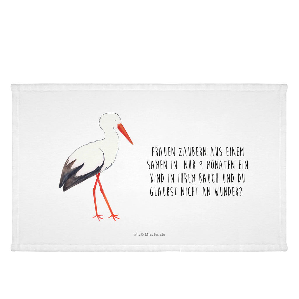 Hand towel Stork children, Towel, big, towels, bath towel, baby, bathroom, small animals, cute, funny, cute animal motives, hand drawn, small world, funny sayings, good mood, happy, gifts, gift ideas, special gifts, animal lover, card, stork, pregnant, becoming a mother, baby bump, mother, birth, pregnancy, mothers