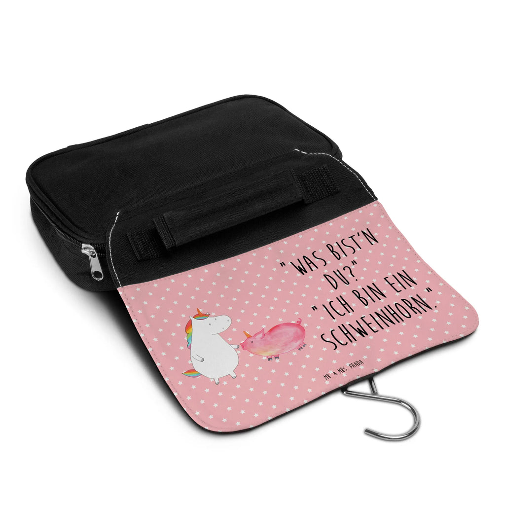 Kulturbeutel Einhorn Schwein Kulturbeutel, hygienetasche, Schminktasche, Waschtasche, Kulturbeutel Waschbar, Necessaire, hygienebeutel, Kulturtasche, Reisebeutel, badtasche, Kosmetiktasche, Toilettentasche, Waschbeutel, beautycase, Schminkbeutel, Unicorn, Einhorn, Einhörner, Einhorn Deko, Schweinchen, Freundschaft, Schwein, Schweinhorn, Freundin