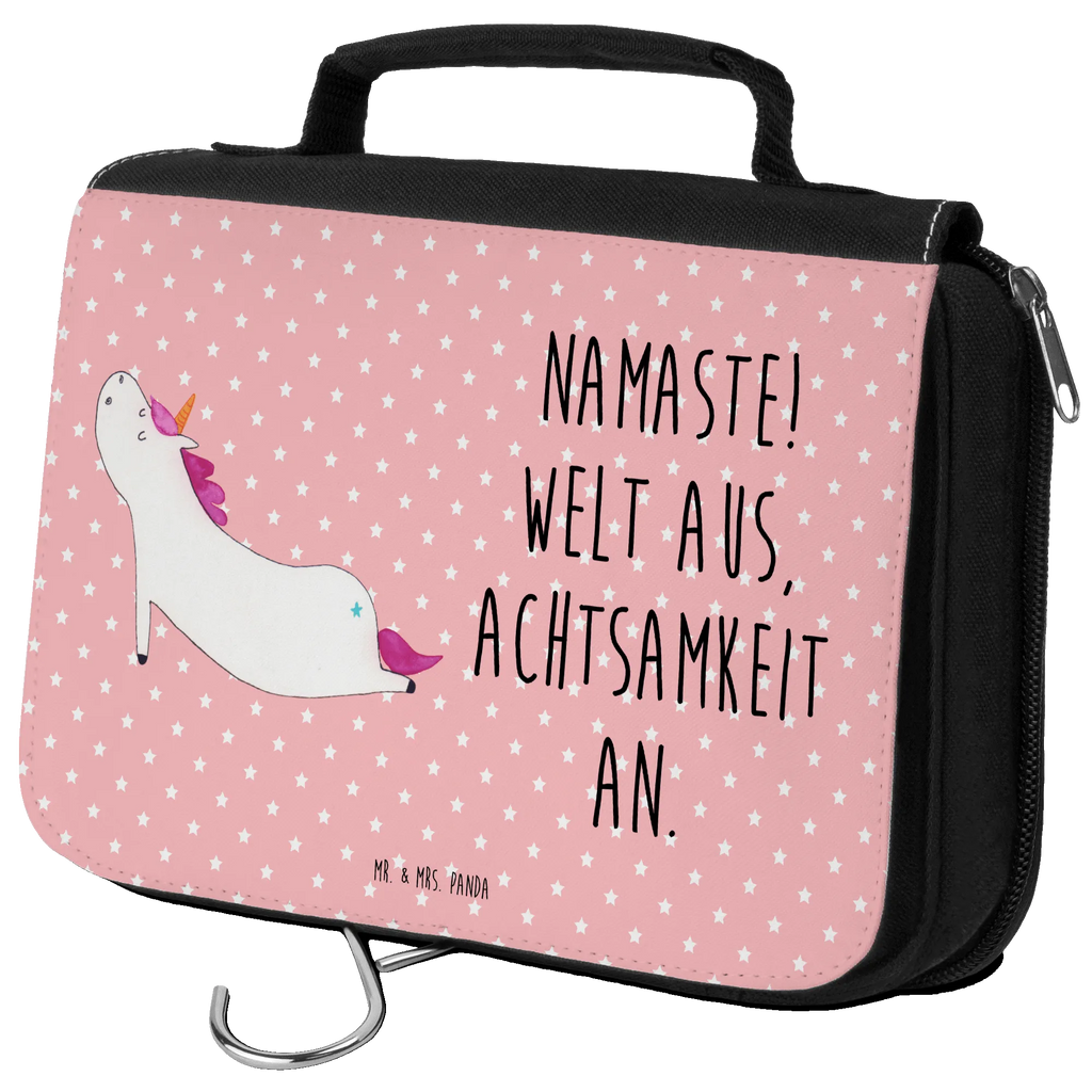 Kosmetyczka jednorożec joga Kulturtasche, Schminktasche, Kosmetiktasche, hygienebeutel, Reisebeutel, beautycase, Toilettentasche, Waschtasche, Kulturbeutel Waschbar, Necessaire, Waschbeutel, hygienetasche, Kulturbeutel, Schminkbeutel, badtasche, Unicorn, Einhorn, Einhörner, Einhorn Deko, Namaste, Entspannung, Witzig, Süß, Lustig, Joga, Yogamatte, Achtsamkeit, Yoga, Sport