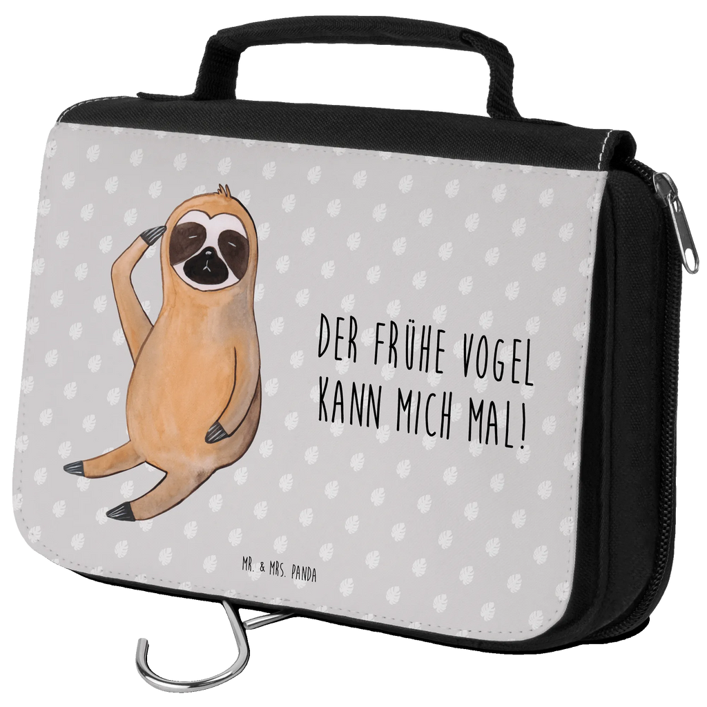 Kulturbeutel Faultier Vogel Waschtasche, hygienebeutel, Reisebeutel, badtasche, Schminkbeutel, Kosmetiktasche, Necessaire, Toilettentasche, Schminktasche, Kulturtasche, beautycase, Kulturbeutel Waschbar, Waschbeutel, hygienetasche, Kulturbeutel, Faultier Geschenk, Faultier, Faultier Deko, Faultierwelt, faul, Der Frühe Vogel, Vogel, Frühaufsteher, Faultiere, Spinner, Morgenmuffel, Früher Vogel, Lieblingstier