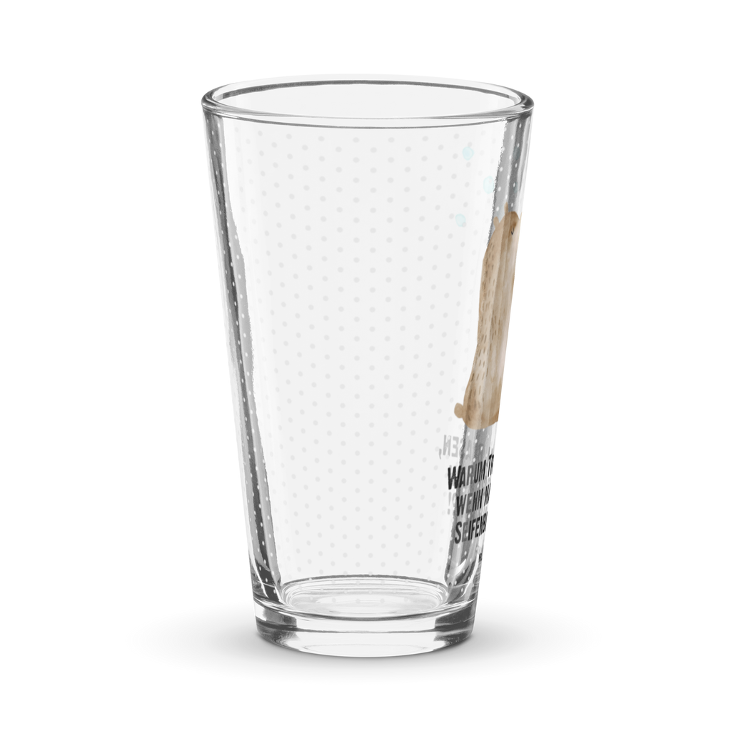 Premium Trinkglas Bär Seifenblasen Trinkglas, Glas, Pint Glas, Bierglas, Cocktail Glas, Wasserglas, Bär, Teddy, Teddybär, Seifenblasen Bär Lustig Sein Glücklich Traurig Happy