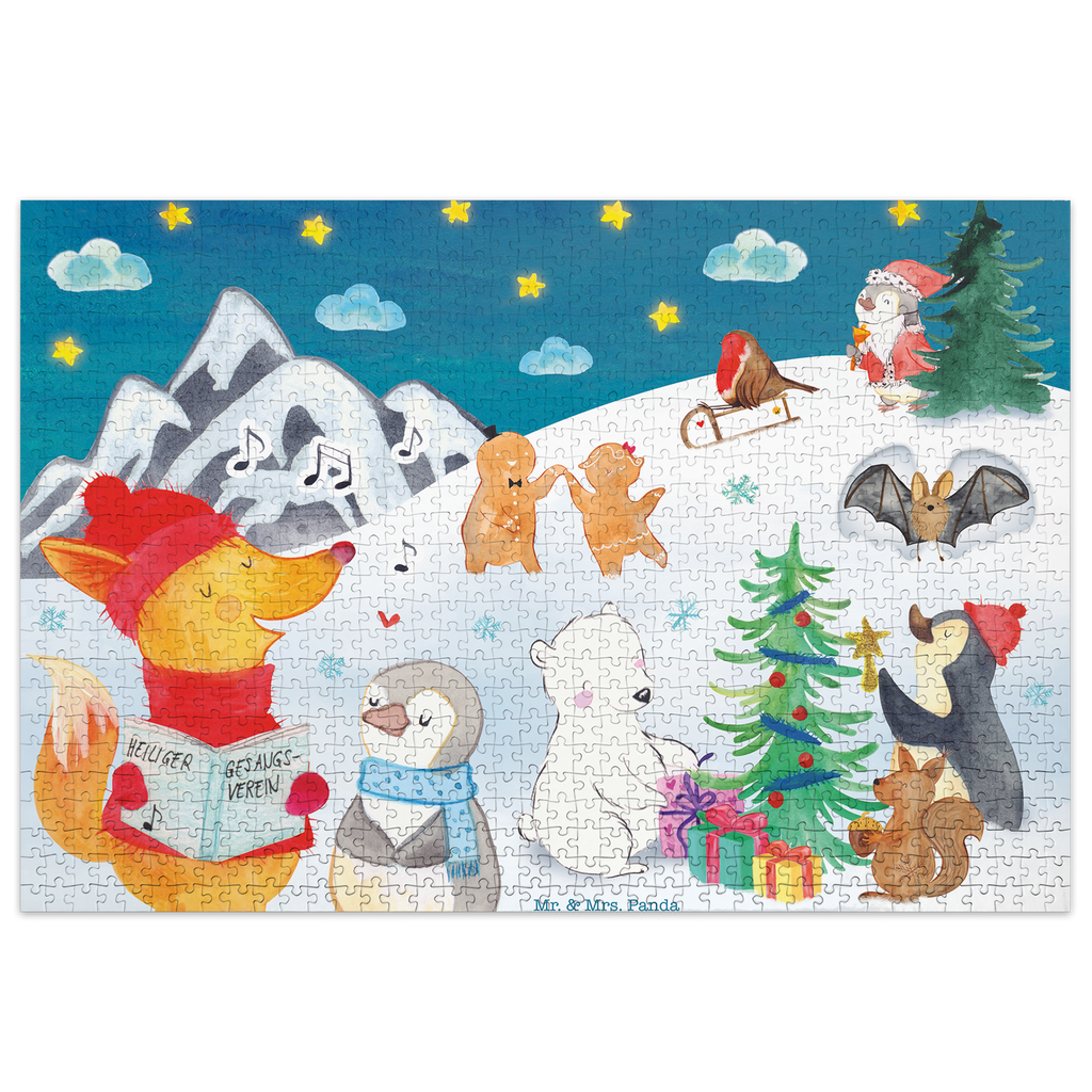 1500 Teile Puzzle Winter in den Bergen Puzzle 1500, puzzeln, Legespiel, Puzzlespiel, Winter, Weihnachten, Weihnachtsdeko, Nikolaus, Advent, Heiligabend, Wintermotiv