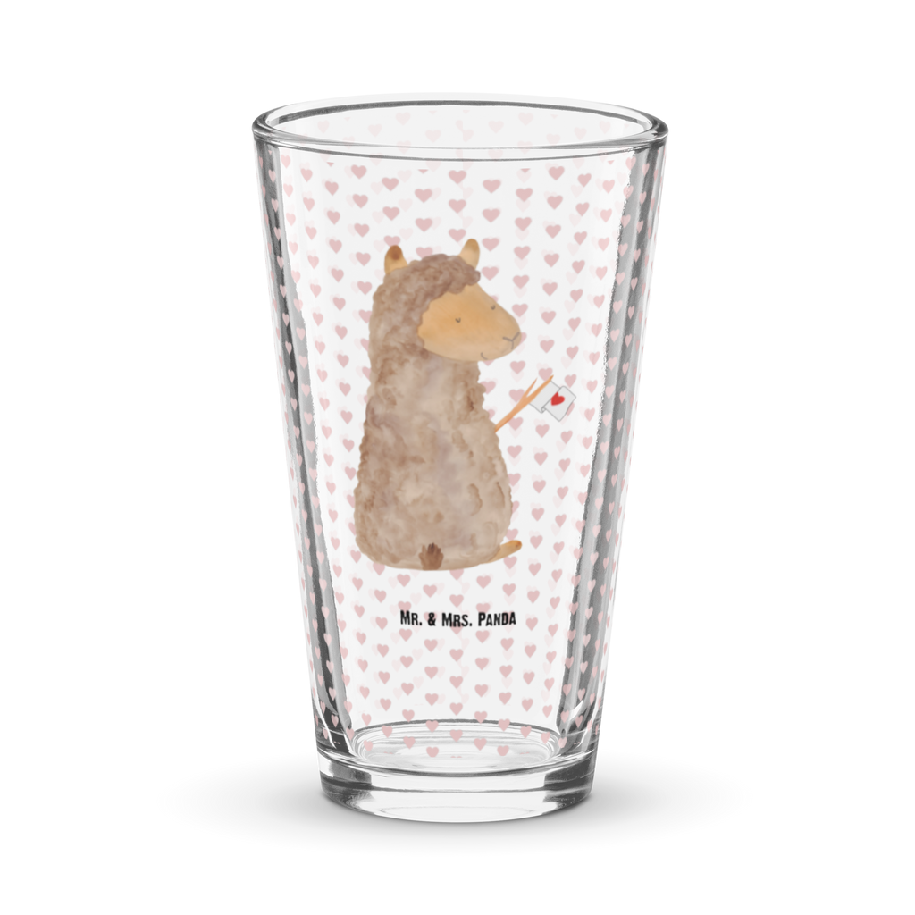 Premium Trinkglas Alpaka Fahne Trinkglas, Glas, Pint Glas, Bierglas, Cocktail Glas, Wasserglas, Alpaka, Lama, Alpakas, Lamas, Liebe