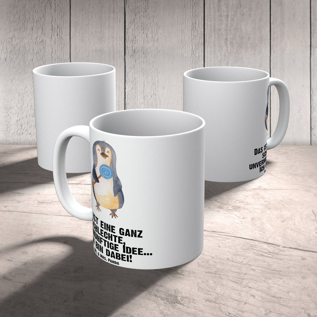 XL Tasse Pinguin Lolli XL Tasse, Große Tasse, Grosse Kaffeetasse, XL Becher, XL Teetasse, spülmaschinenfest, Jumbo Tasse, Groß, Pinguin, Pinguine, Lolli, Süßigkeiten, Blödsinn, Spruch, Rebell, Gauner, Ganove, Rabauke