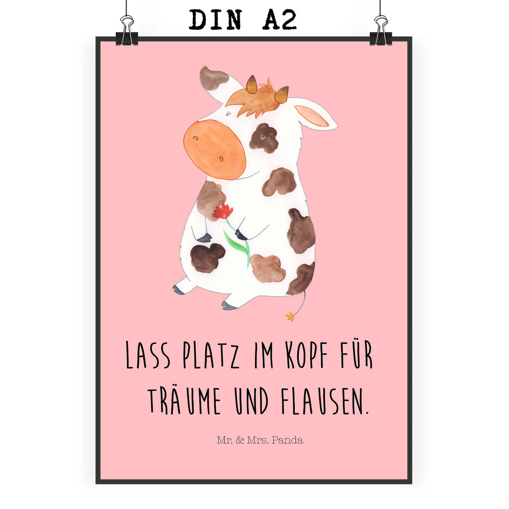 Plakat Krowa Handgemaltes Poster, Mr. & Mrs. Panda Poster, Poster, Wanddeko, Wanddekoration, Raumdekoration, Kunstdruck, Bild, Küchenposter, Wanddeko Bild, Designposter, Wandposter, Posterdruck, Kinderposter, Bauernhof, Hoftiere, Landwirt, Landwirtin, Träume, Motivtion, Magie, Kühe, Flausen, Milch, Hof, Kuh, Milchkuh, Spruch