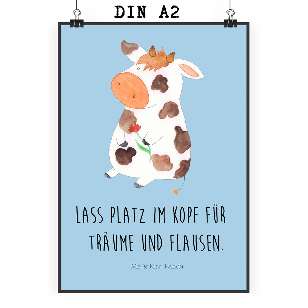Plakat Krowa Handgemaltes Poster, Mr. & Mrs. Panda Poster, Poster, Wanddeko, Wanddekoration, Raumdekoration, Kunstdruck, Bild, Küchenposter, Wanddeko Bild, Designposter, Wandposter, Posterdruck, Kinderposter, Bauernhof, Hoftiere, Landwirt, Landwirtin, Träume, Motivtion, Magie, Kühe, Flausen, Milch, Hof, Kuh, Milchkuh, Spruch